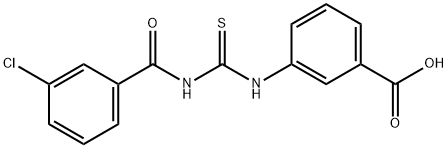 3-[[[(3-CHLOROBENZOYL)AMINO]THIOXOMETHYL]AMINO]-BENZOIC ACID