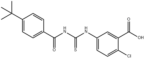 2-CHLORO-5-[[[[4-(1,1-DIMETHYLETHYL)BENZOYL]AMINO]THIOXOMETHYL]AMINO]-BENZOIC ACID