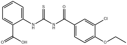 2-[[[(3-CHLORO-4-ETHOXYBENZOYL)AMINO]THIOXOMETHYL]AMINO]-BENZOIC ACID