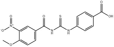 4-[[[(4-METHOXY-3-NITROBENZOYL)AMINO]THIOXOMETHYL]AMINO]-BENZOIC ACID