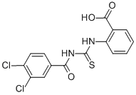 2-[[[(3,4-DICHLOROBENZOYL)AMINO]THIOXOMETHYL]AMINO]-BENZOIC ACID Structural