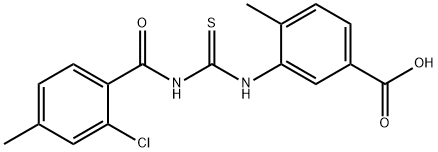 3-[[[(2-CHLORO-4-METHYLBENZOYL)AMINO]THIOXOMETHYL]AMINO]-4-METHYL-BENZOIC ACID