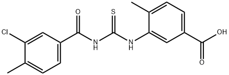 3-[[[(3-CHLORO-4-METHYLBENZOYL)AMINO]THIOXOMETHYL]AMINO]-4-METHYL-BENZOIC ACID