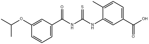 4-METHYL-3-[[[[3-(1-METHYLETHOXY)BENZOYL]AMINO]THIOXOMETHYL]AMINO]-BENZOIC ACID