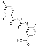 3-[[[(2,4-DICHLOROBENZOYL)AMINO]THIOXOMETHYL]AMINO]-4-METHYL-BENZOIC ACID