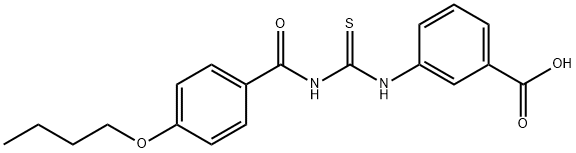 3-[[[(4-BUTOXYBENZOYL)AMINO]THIOXOMETHYL]AMINO]-BENZOIC ACID