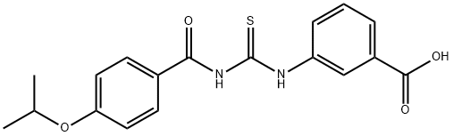 3-[[[[4-(1-METHYLETHOXY)BENZOYL]AMINO]THIOXOMETHYL]AMINO]-BENZOIC ACID