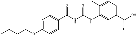 3-[[[(4-BUTOXYBENZOYL)AMINO]THIOXOMETHYL]AMINO]-4-METHYL-BENZOIC ACID