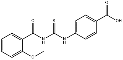 4-[[[(2-METHOXYBENZOYL)AMINO]THIOXOMETHYL]AMINO]-BENZOIC ACID Structural