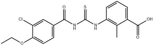 3-[[[(3-CHLORO-4-ETHOXYBENZOYL)AMINO]THIOXOMETHYL]AMINO]-2-METHYL-BENZOIC ACID