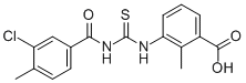 3-[[[(3-CHLORO-4-METHYLBENZOYL)AMINO]THIOXOMETHYL]AMINO]-2-METHYL-BENZOIC ACID