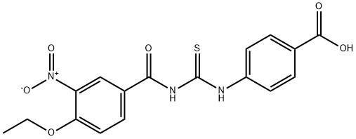 BENZOIC ACID, 4-[[[(4-ETHOXY-3-NITROBENZOYL)AMINO]THIOXOMETHYL]AMINO] Structural