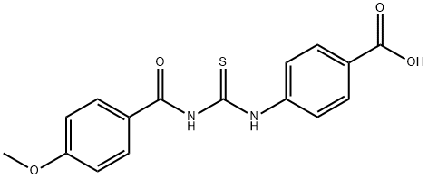 4-[[[(4-METHOXYBENZOYL)AMINO]THIOXOMETHYL]AMINO]-BENZOIC ACID