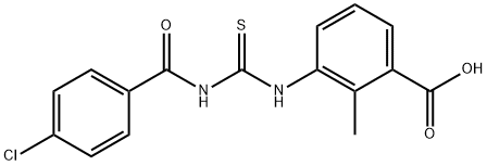 3-[[[(4-CHLOROBENZOYL)AMINO]THIOXOMETHYL]AMINO]-2-METHYL-BENZOIC ACID