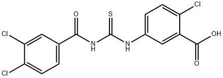 2-CHLORO-5-[[[(3,4-DICHLOROBENZOYL)AMINO]THIOXOMETHYL]AMINO]-BENZOIC ACID