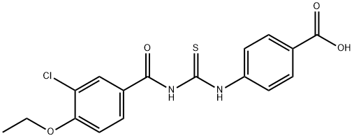 4-[[[(3-CHLORO-4-ETHOXYBENZOYL)AMINO]THIOXOMETHYL]AMINO]-BENZOIC ACID