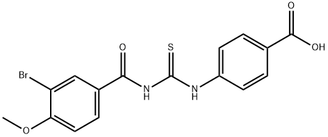 4-[[[(3-BROMO-4-METHOXYBENZOYL)AMINO]THIOXOMETHYL]AMINO]-BENZOIC ACID