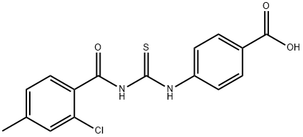 4-[[[(2-CHLORO-4-METHYLBENZOYL)AMINO]THIOXOMETHYL]AMINO]-BENZOIC ACID