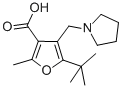 5-TERT-BUTYL-2-METHYL-4-PYRROLIDIN-1-YLMETHYL-FURAN-3-CARBOXYLIC ACID Structural