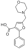 5-MORPHOLIN-4-YLMETHYL-2-PHENYL-FURAN-3-CARBOXYLIC ACID Structural