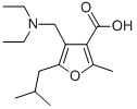 4-DIETHYLAMINOMETHYL-5-ISOBUTYL-2-METHYL-FURAN-3-CARBOXYLIC ACID Structural