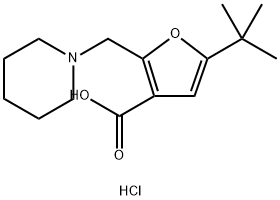 5-TERT-BUTYL-2-PIPERIDIN-1-YLMETHYL-FURAN-3-CARBOXYLIC ACID Structural