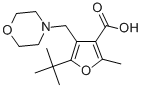 5-TERT-BUTYL-2-METHYL-4-MORPHOLIN-4-YLMETHYL-FURAN-3-CARBOXYLIC ACID Structural