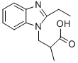 3-(2-ETHYL-BENZOIMIDAZOL-1-YL)-2-METHYL-PROPIONIC ACID Structural