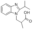 3-(2-ISOPROPYL-BENZOIMIDAZOL-1-YL)-2-METHYL-PROPIONIC ACID Structural