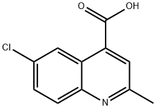 6-CHLORO-2-METHYL-QUINOLINE-4-CARBOXYLIC ACID Structural