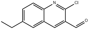 2-CHLORO-6-ETHYLQUINOLINE-3-CARBALDEHYDE Structural