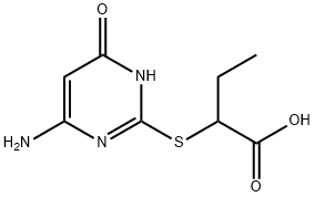 2-(6-AMINO-4-OXO-1,4-DIHYDRO-PYRIMIDIN-2-YL-SULFANYL)-BUTYRIC ACID Structural