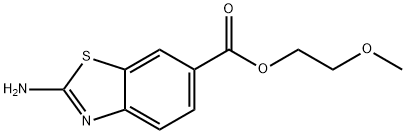 2-AMINO-BENZOTHIAZOLE-6-CARBOXYLIC ACID 2-METHOXY-ETHYL ESTER Structural