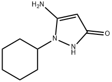 5-AMINO-1-CYCLOHEXYL-1H-PYRAZOL-3-OL Structural