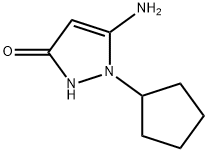 5-AMINO-1-CYCLOPENTYL-1H-PYRAZOL-3-OL Structural