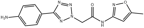 2-[5-(4-AMINO-PHENYL)-TETRAZOL-2-YL]-N-(5-METHYL-ISOXAZOL-3-YL)-ACETAMIDE Structural