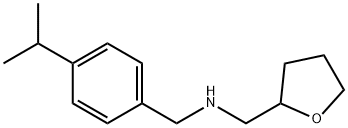 (4-ISOPROPYL-BENZYL)(TETRAHYDROFURAN-2-YL-METHYL)AMINE Structural