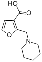 2-PIPERIDIN-1-YLMETHYL-FURAN-3-CARBOXYLIC ACID Structural