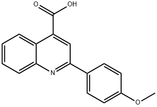 2-(4-METHOXY-PHENYL)-QUINOLINE-4-CARBOXYLIC ACID Structural