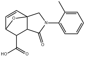 4-OXO-3-O-TOLYL-10-OXA-3-AZA-TRICYCLO[5.2.1.0(1,5)]DEC-8-ENE-6-CARBOXYLIC ACID Structural