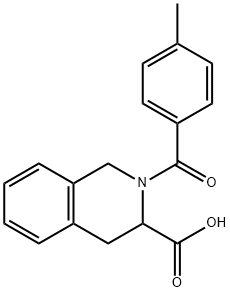 2-(4-METHYL-BENZOYL)-1,2,3,4-TETRAHYDRO-ISOQUINOLINE-3-CARBOXYLIC ACID