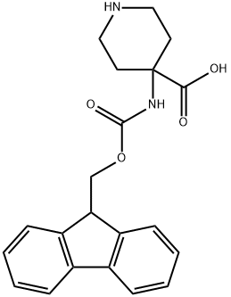 4-(N-FMOC-AMINO) PIPERIDINE-4-CARBOXYLIC ACID Structural