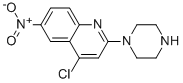 4-CHLORO-6-NITRO-2-(PIPERAZIN-1-YL)QUINOLINE Structural