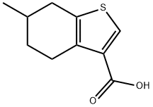 6-METHYL-4,5,6,7-TETRAHYDRO-BENZO[B]THIOPHENE-3-CARBOXYLIC ACID Structural