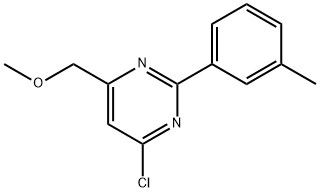 4-CHLORO-6-(METHOXYMETHYL)-2-(3-METHYLPHENYL)PYRIMIDINE Structural