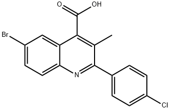 6-BROMO-2-(4-CHLOROPHENYL)-3-METHYLQUINOLINE-4-CARBOXYLIC ACID