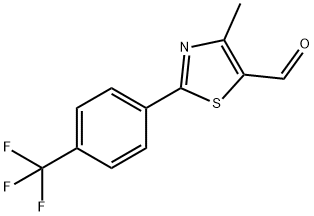 4-METHYL-2-[4-(TRIFLUOROMETHYL)PHENYL]-1,3-THIAZOLE-5-CARBALDEHYDE