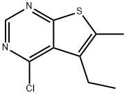 4-CHLORO-5-ETHYL-6-METHYLTHIENO[2,3-D]PYRIMIDINE Structural