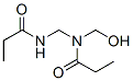 Propanamide,  N-(hydroxymethyl)-N-[[(1-oxopropyl)amino]methyl]- Structural