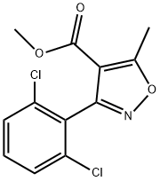 METHYL 3-(2,6-DICHLOROPHENYL)-5-METHYLISOXAZOLE-4-CARBOXYLATE Structural